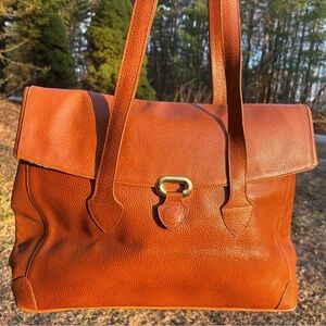 Furla Leather Shoulder Bag Vintage Authentic